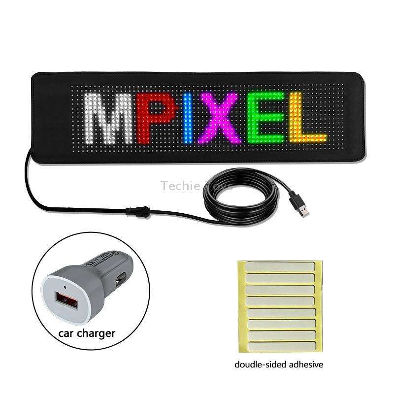 500x150mm Vehicle Rear Window Color Flexible LED Electronic Screen