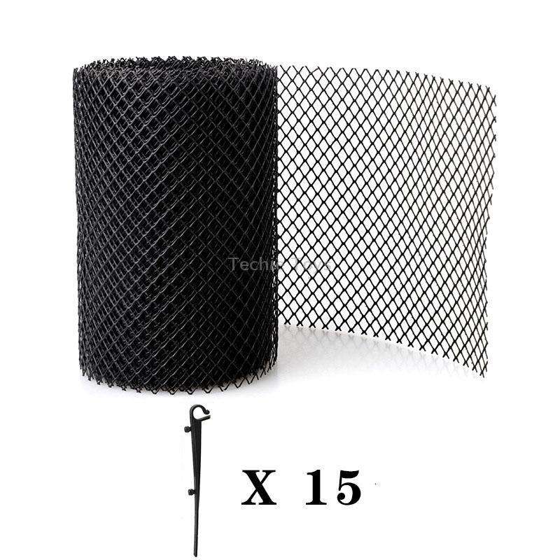 Plastic Gutter Guard Prevent Leaves or Debris From Clogging Downspouts and Drains, Width x Length: 1