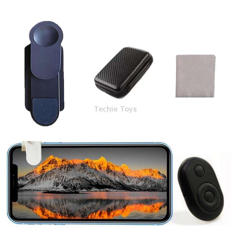 Smartphone Camera Mirror Reflection Clip Selfie Reflector Shooting Supplies, Spec: With Remote Contr