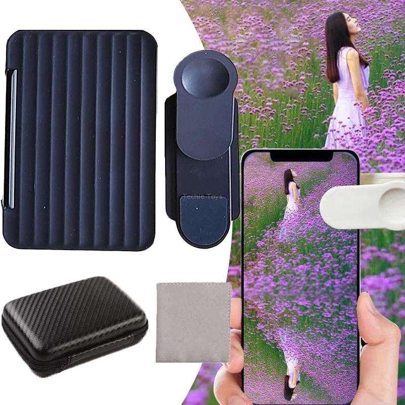 Smartphone Camera Mirror Reflection Clip Selfie Reflector Shooting Supplies, Spec: With Remote Contr