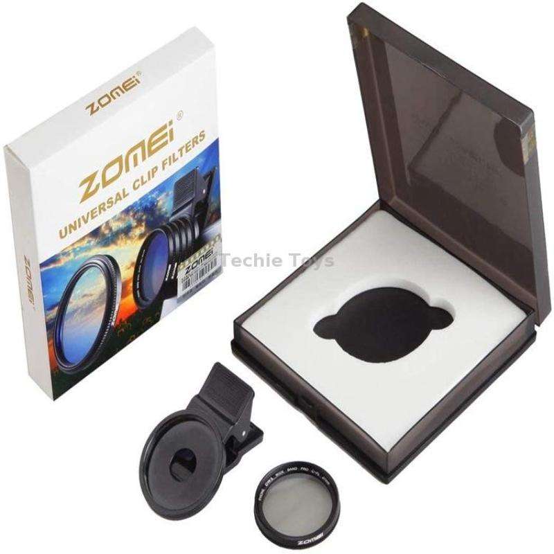 ZOMEI Camera Filter 37MM CPL Polarizer Mobile Phone External Lens(Black)