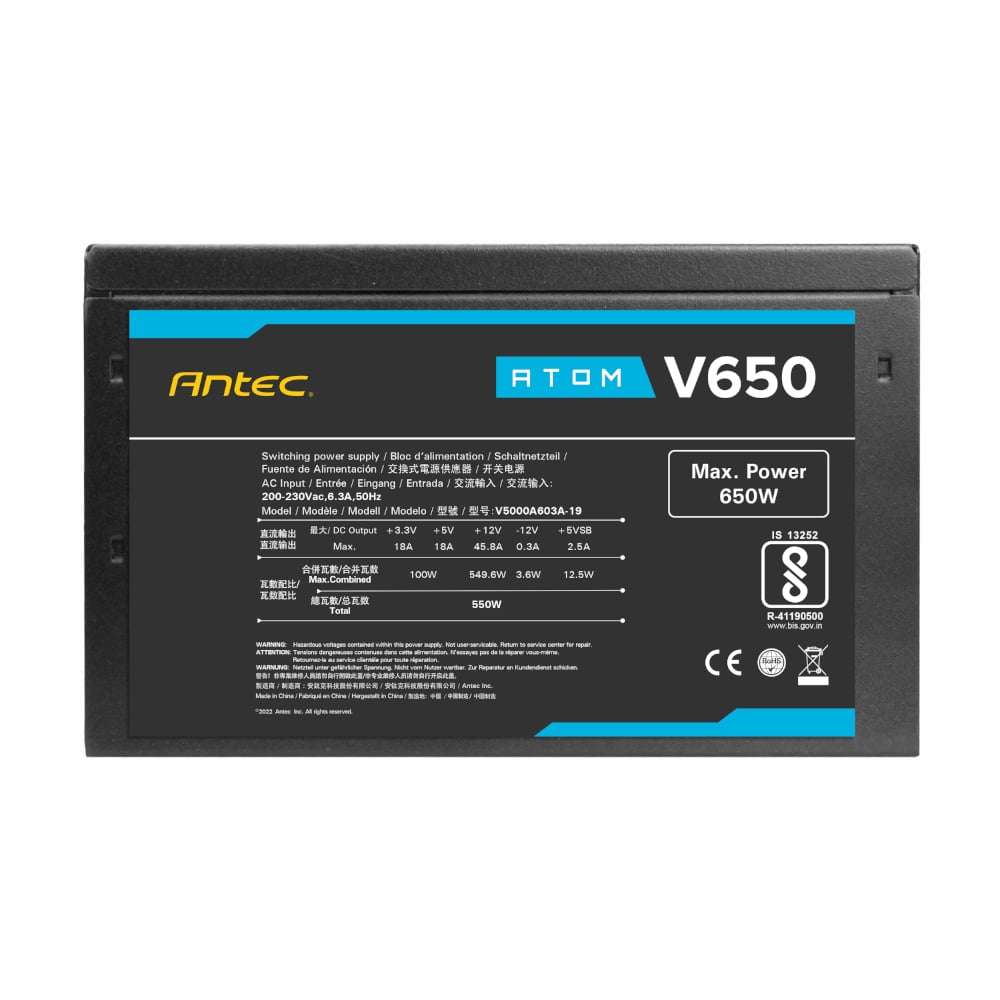 Antec Atom V650 | 650W Non-Modular Power Supply