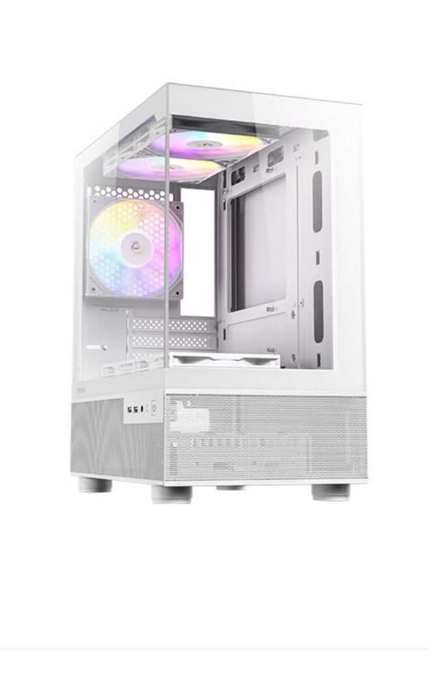 Antec CX200M Elite Micro-ATX | ITX RGB Mini-Tower Gaming Chassis  White