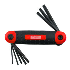 Qualitools Allen Key 8Pce Torx Knife Type T9 - T40