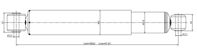 Jeep Gold Shock Absorber-Gas-Rear L Or R