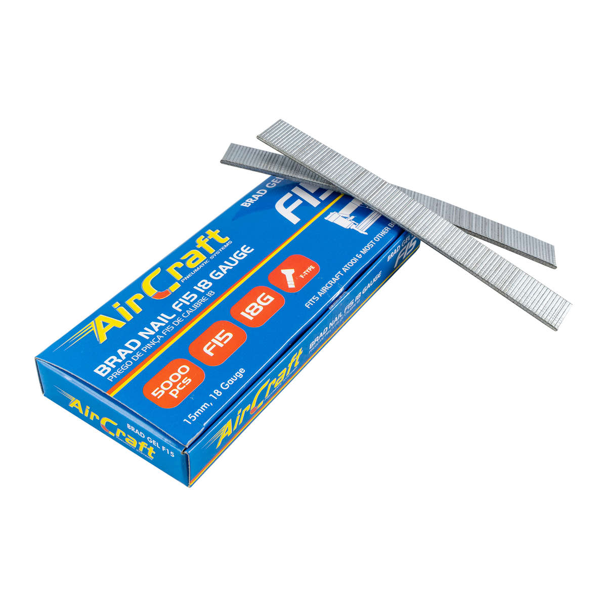Aircraft Brad Nail 18G 15Mm (5000) For At0001