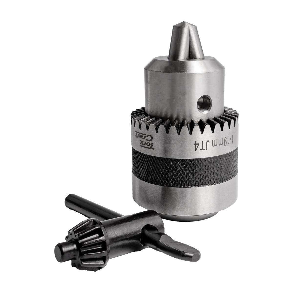 Tork Craft Chuck & Key 1.0 - 19.0 Jt4 Taper Mount.