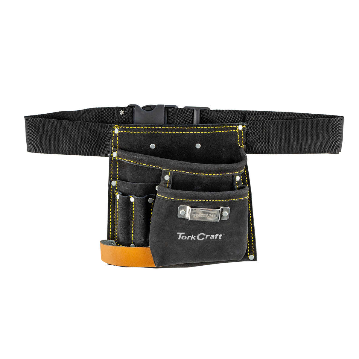Tork Craft Small Prof Black.Leather Tool Belt 5 Pocket