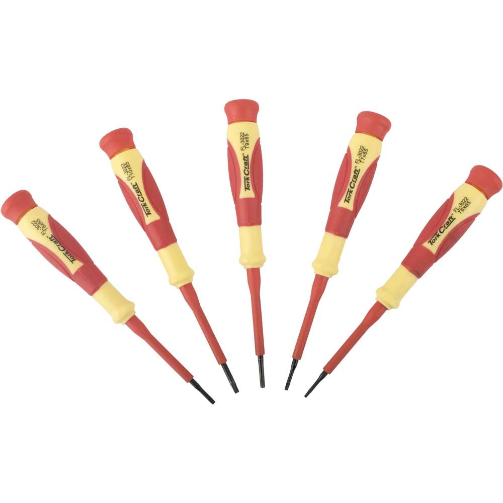 Tork Craft 5Pc Precision Electronic Insulated Screwdriver Set