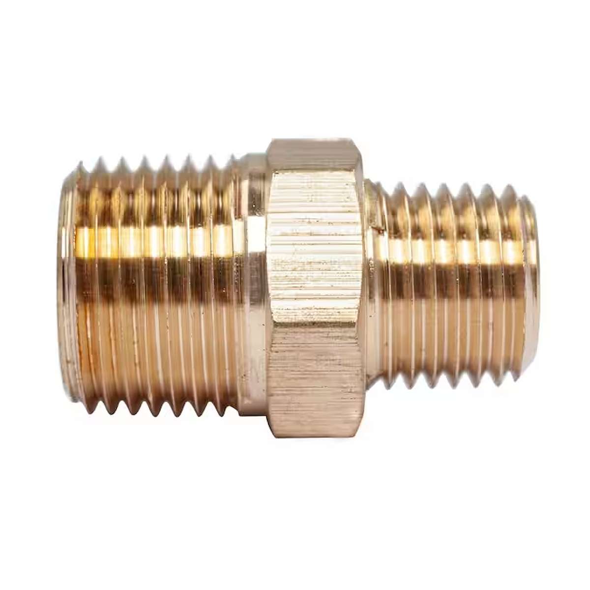Aircraft Nipple Brass 1/8X1/2 M/M