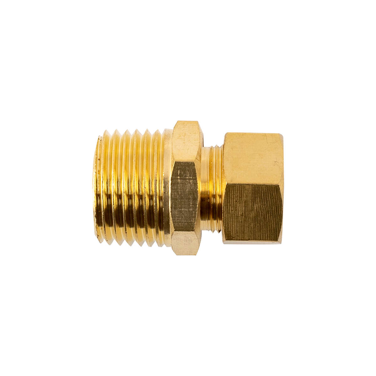 Aircraft Brass Conical Str. 1/2' Tube X 1/2' M