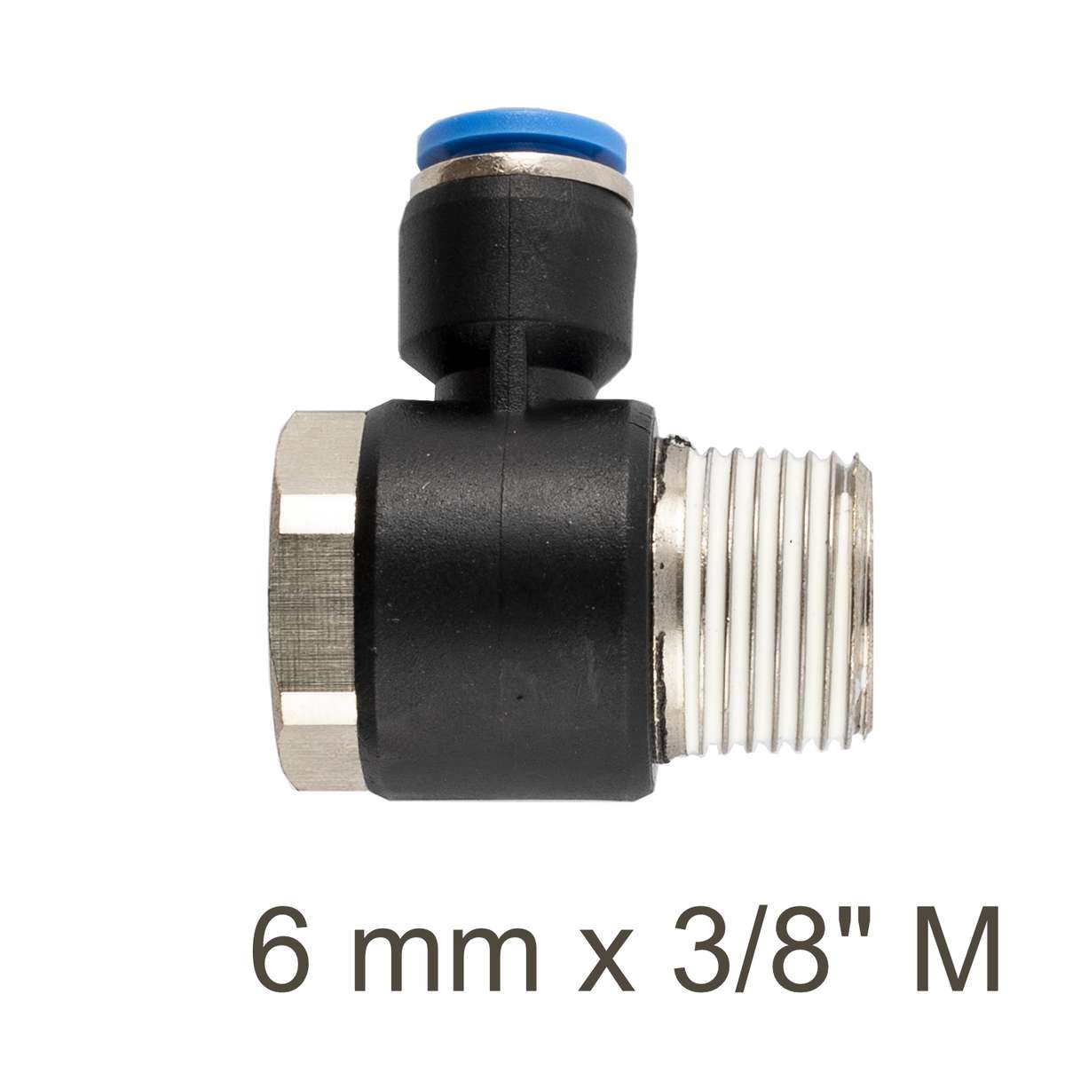 Aircraft Swivel Elbow Pu 6Mm X 3/8' M