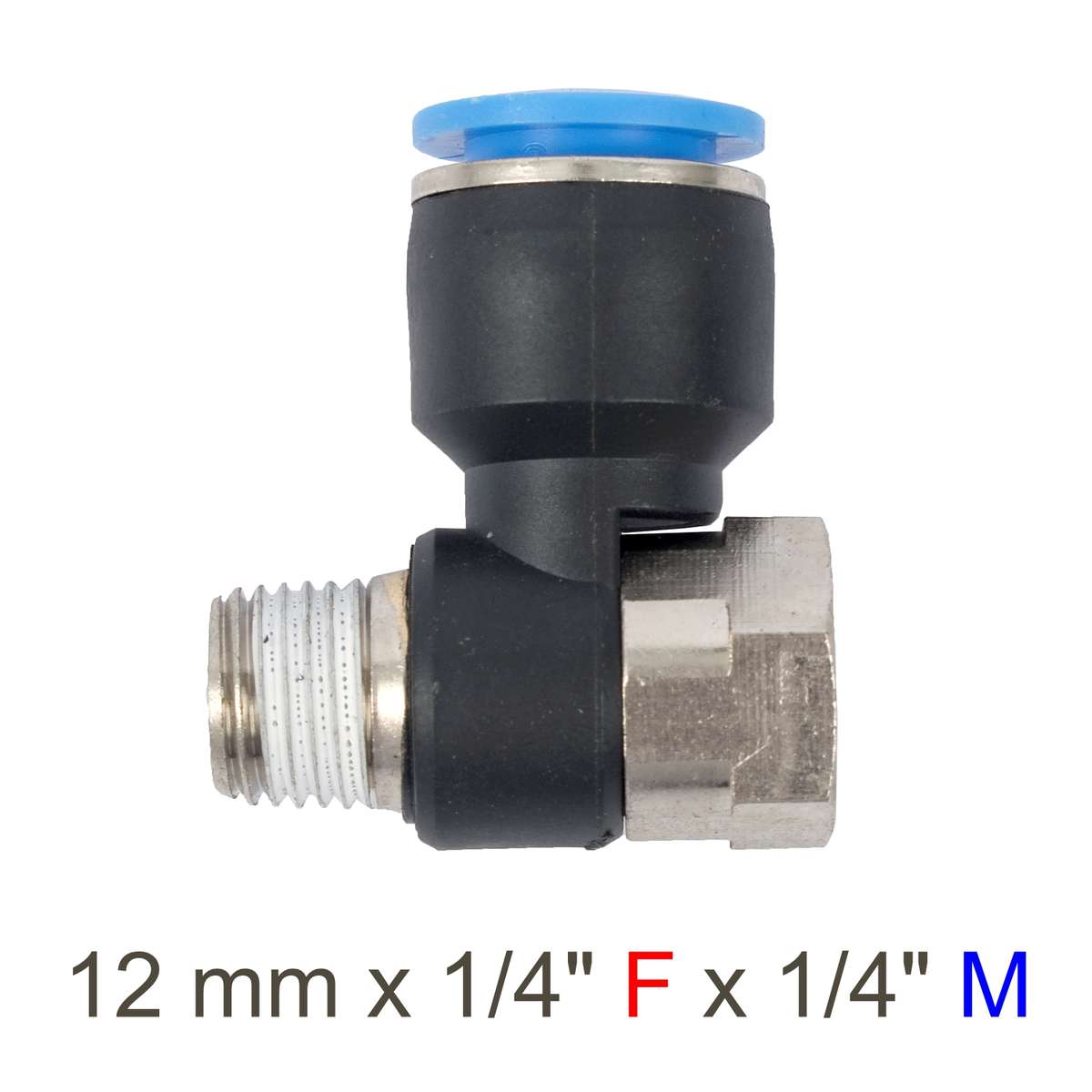 Aircraft Pu Hose Fitting Tee 12Mm X 1/4'F X 1/4'M