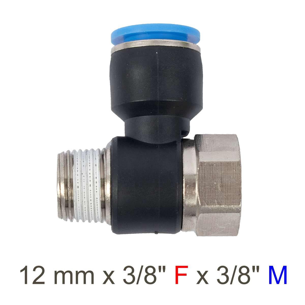 Aircraft Pu Hose Fitting Tee 12Mm X 3/8'F X 3/8'M