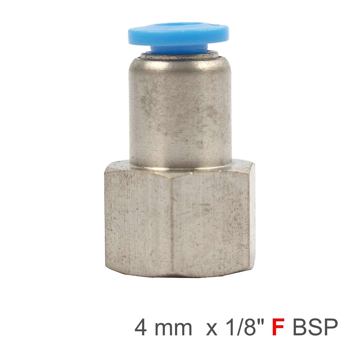 Aircraft Pu Hose Fitting Straight Stud 4Mm-1/8 F