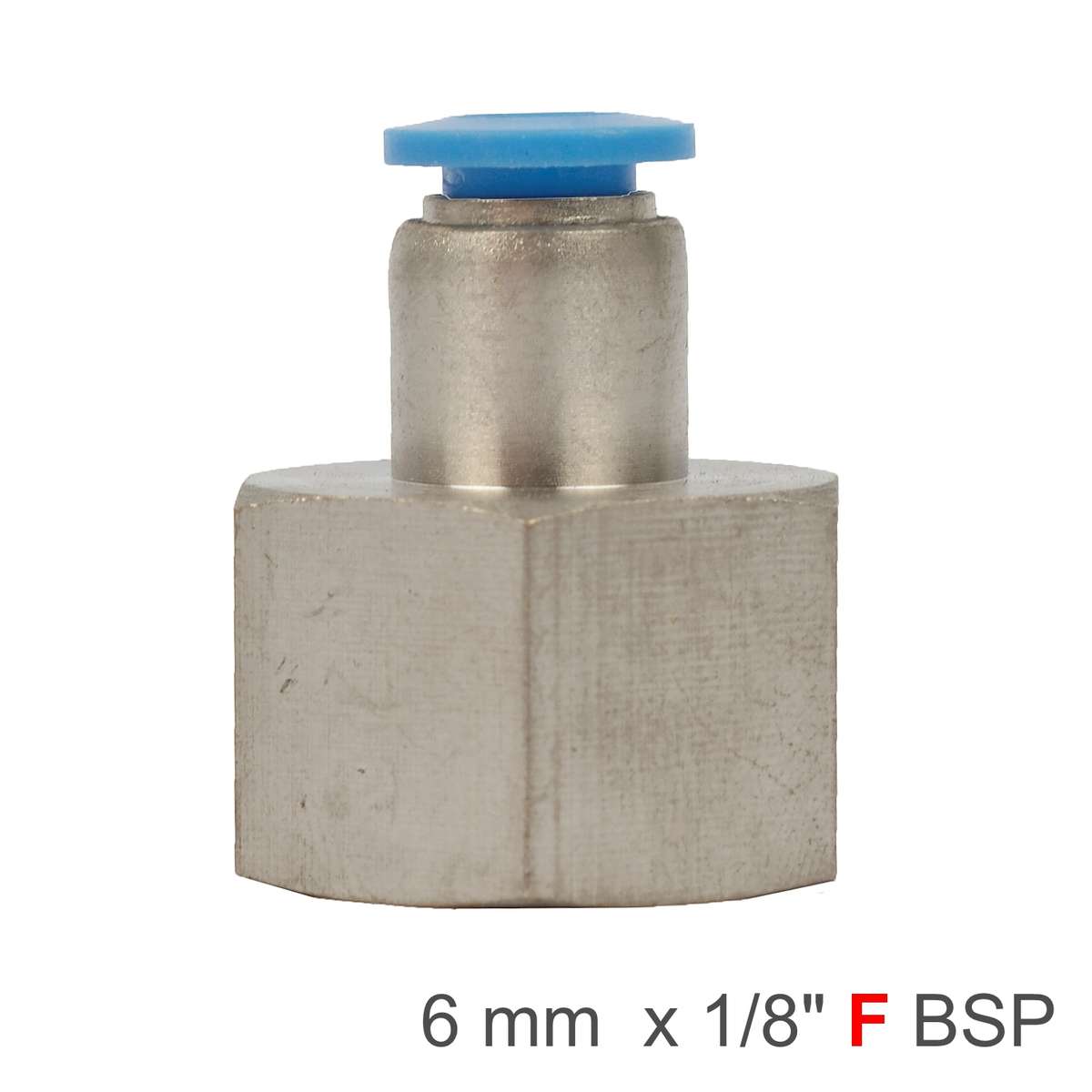 Aircraft Pu Hose Fitting Straight Stud 6Mm-1/8 F