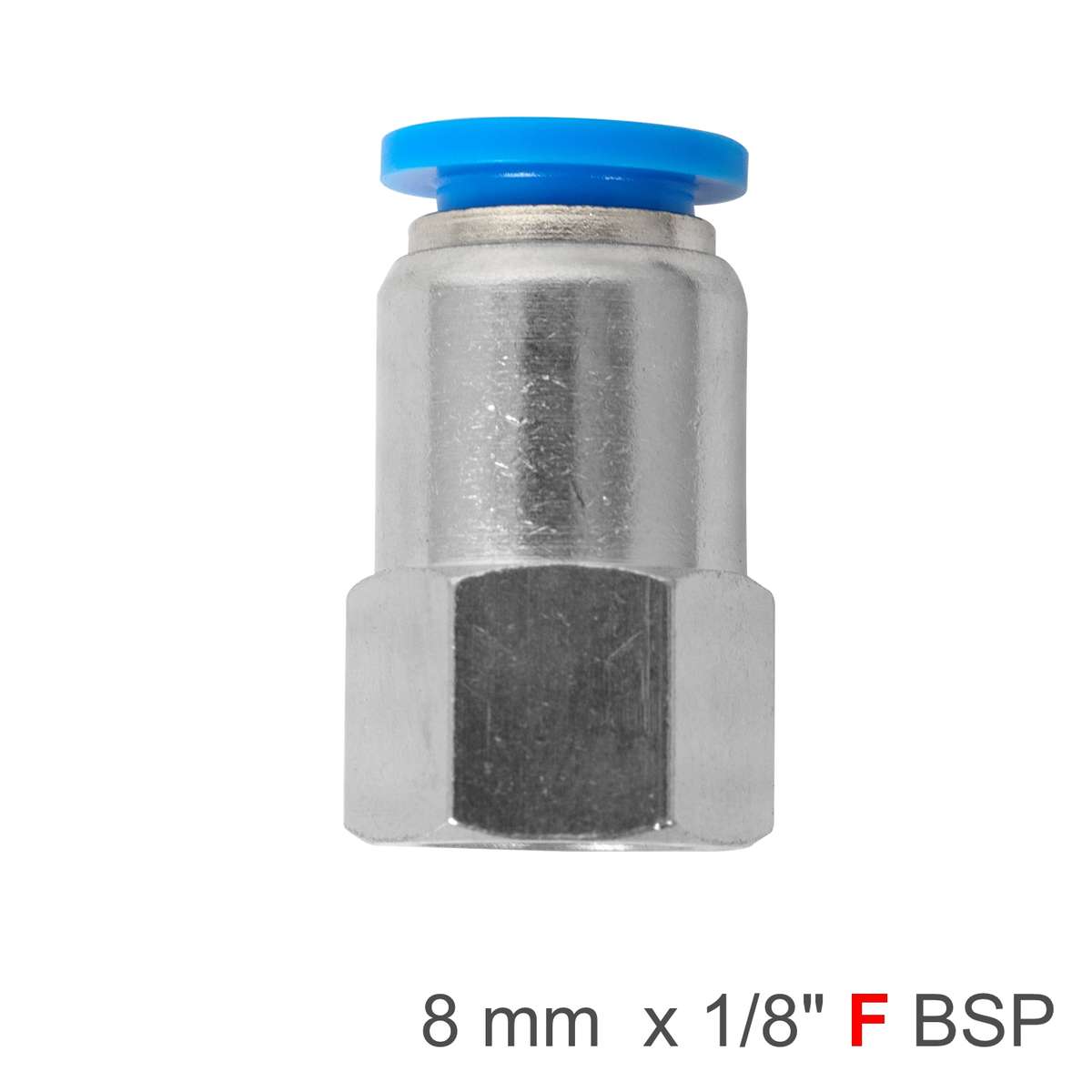 Aircraft Pu Hose Fitting Straight Stud 8Mm-1/8 F