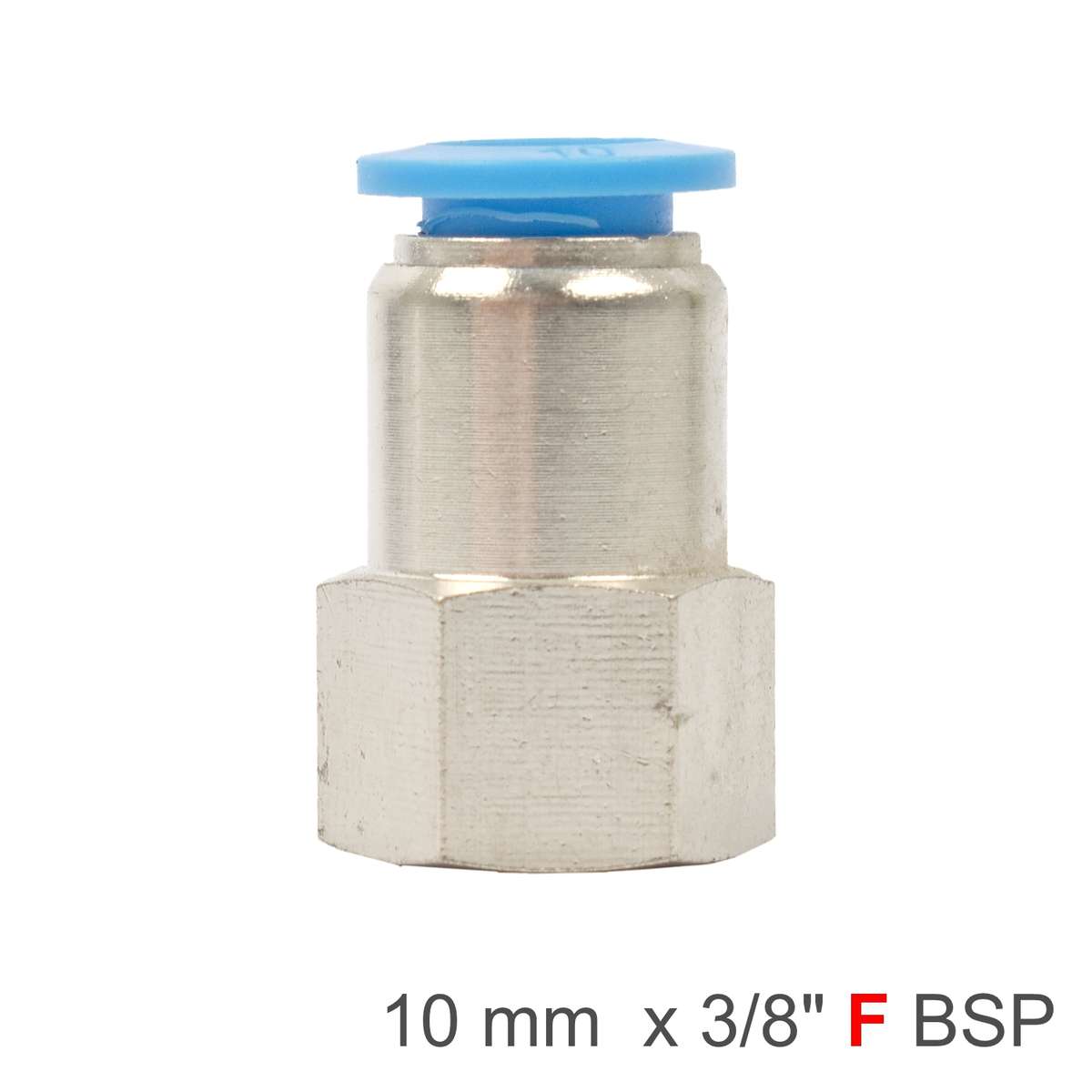 Aircraft Pu Hose Fitting Straight Stud 10Mm-3/8 F