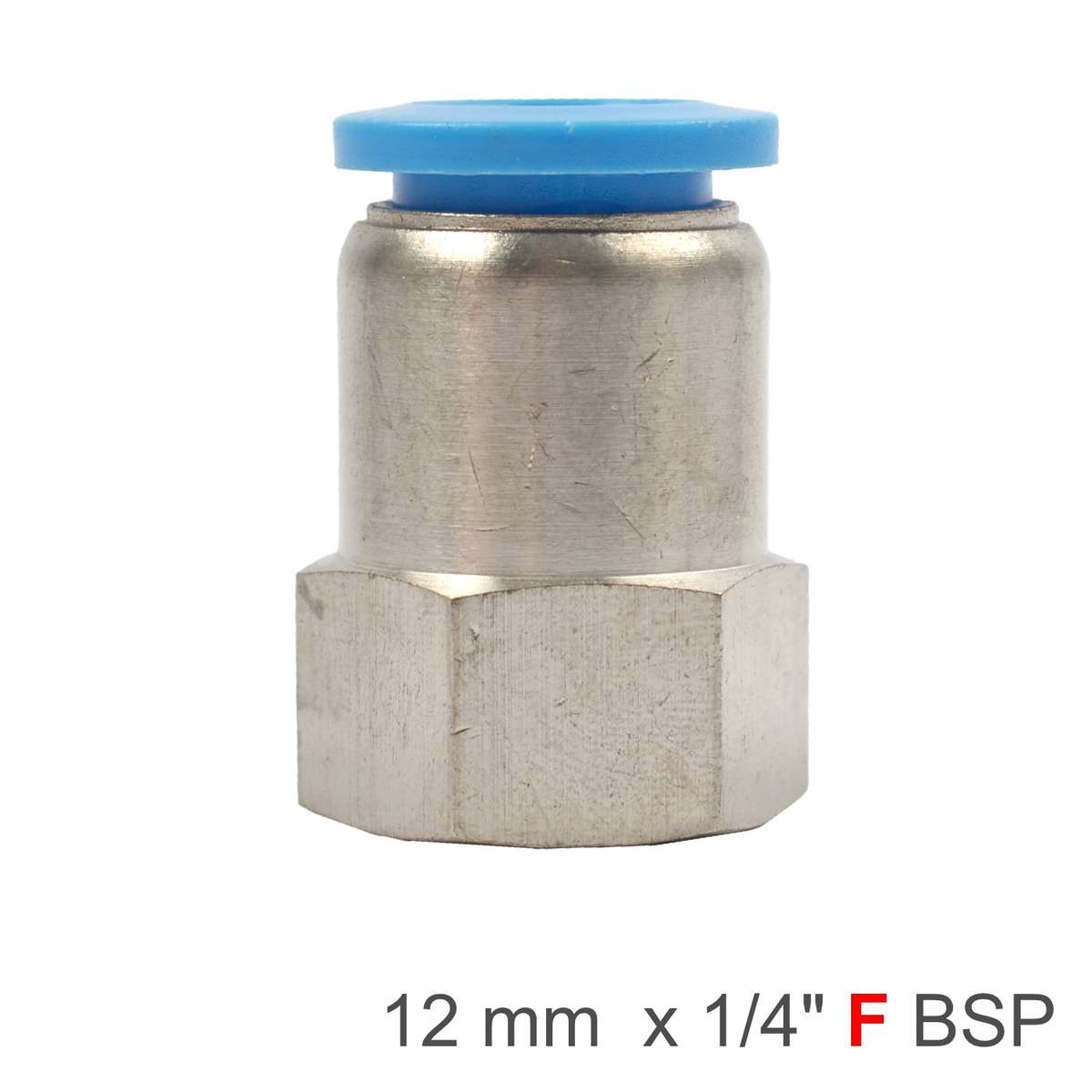 Aircraft Pu Hose Fitting Straight Stud 12Mm-1/4 F