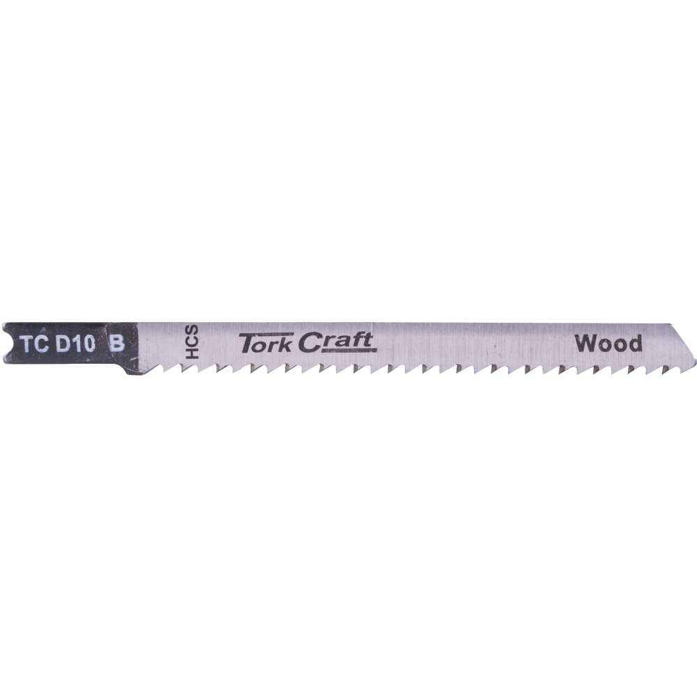 Tork Craft U-Shank Jigsaw Blade 10Tpi For Wood 2.5Mm 5Pc