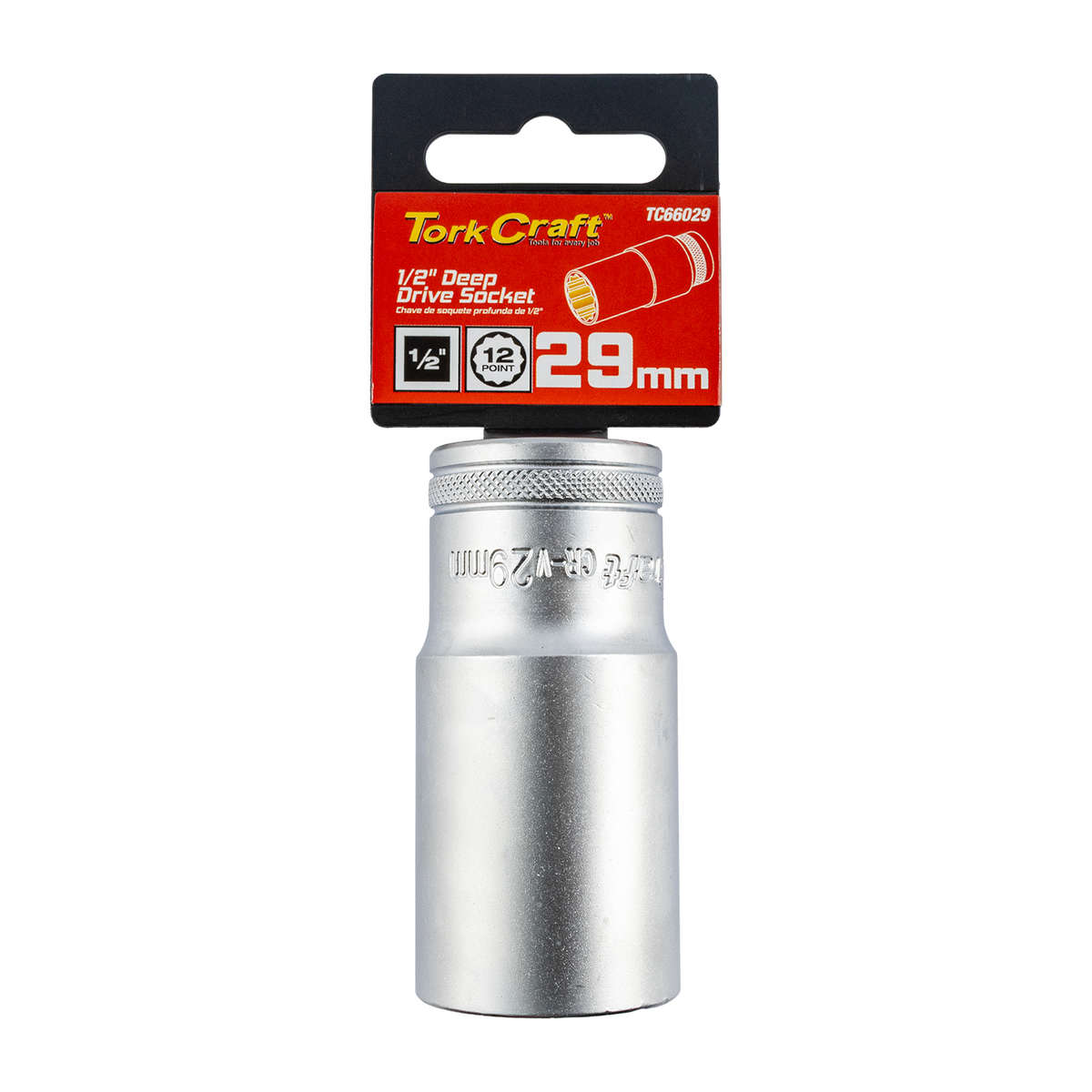 Tork Craft Socket 29Mm 1/2' Dr Deep Socket Crv 12 Point