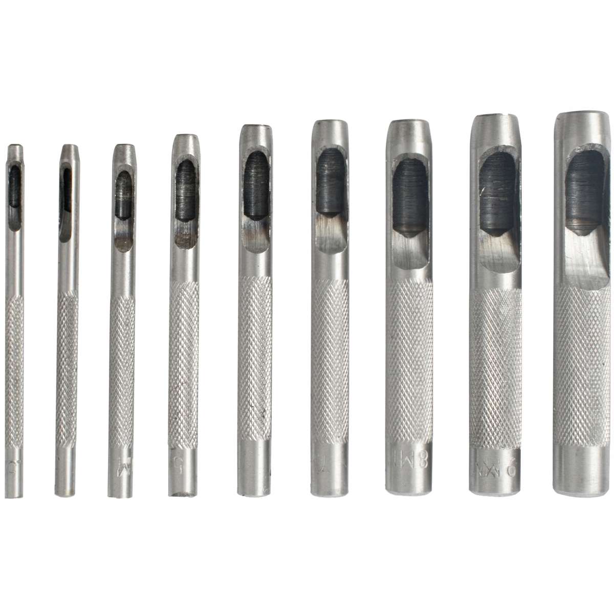 Tork Craft Hollow Punch Set 9Pc 2.5-10Mm Carb. Steel