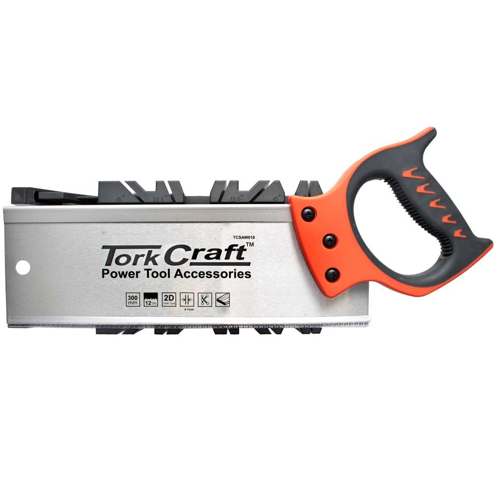 Tork Craft Back Saw Mitre Box Set Multi Angle 300Mm