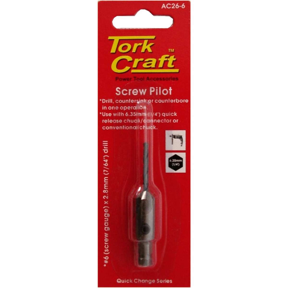 Tork Craft Screw Pilot No.6 Carded