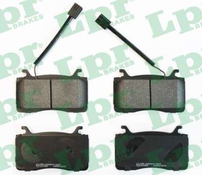 Alfa brake pad set F - with sensor (131.5x78.5x16)