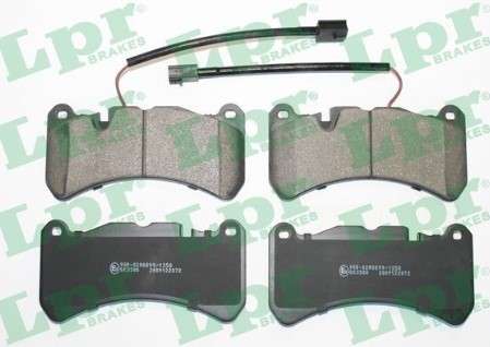 Alfa brake pad set F - with sensor (165x83x16.5)