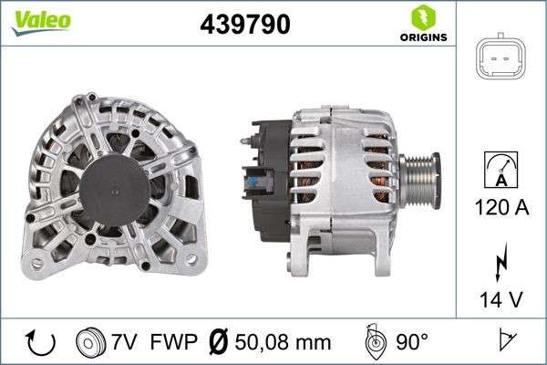Renault Alternator - 14V 120A