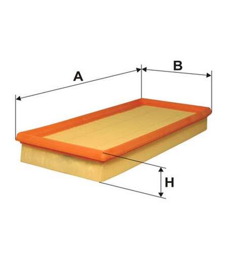 Proton filter - air - panel 320x140x41