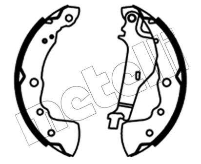 Nissan brake shoe set - rear 203x32