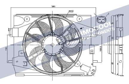 Renault Radiator fan-electric