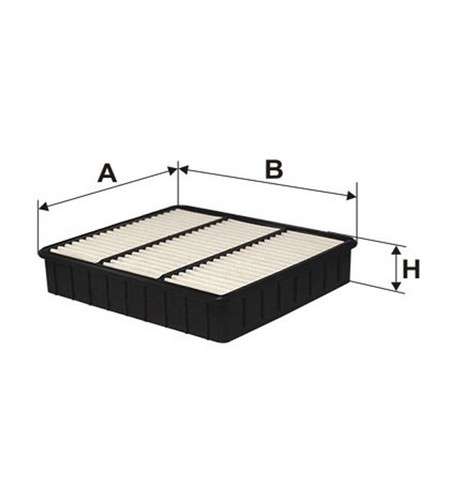 Proton filter - air - panel 220x199x42.5