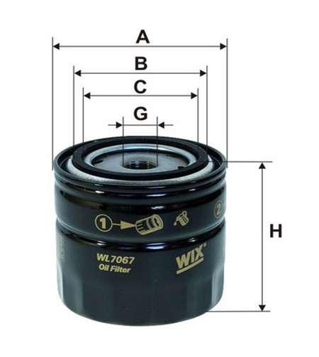 Alfa Filter - oil - spin-on (62x76x90)