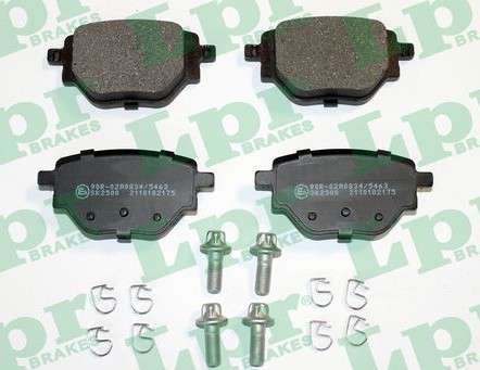 Peugeot brake pad set - rear 92.4x46.2x17.2