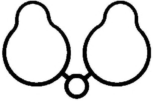 Peugeot manifold gasket seal - inlet