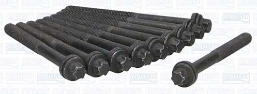 Peugeot cyl head stretch bolt set (10) (127mm M11)