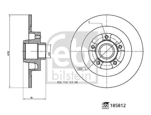 Renault brake disc rear - solid (290x11/90)