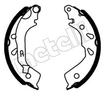 Nissan brake shoe set - rear 180x28