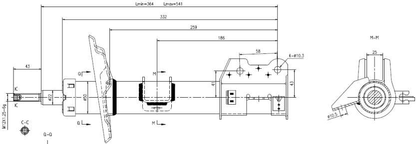 Fiat coolant flange (INCL TEMP SWITCH)