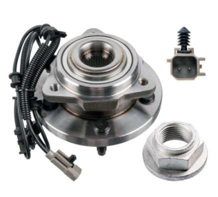 Jeep wheel hub+bearing+wire - front - 165mm FLANGE