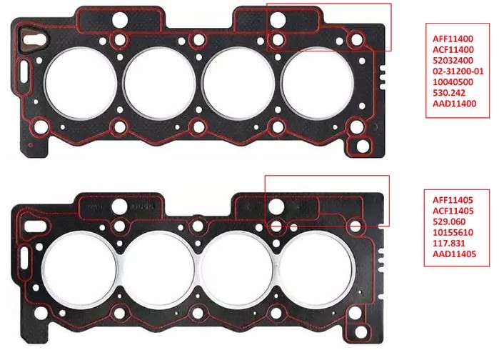 Peugeot cylinder head gasket 1.60mm