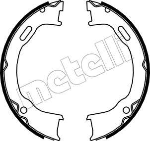 Jeep brake shoe set - rear 184x31