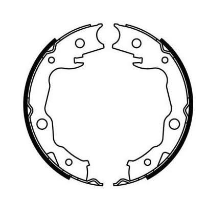 Renault brake shoes-hand/parking brake 172x32