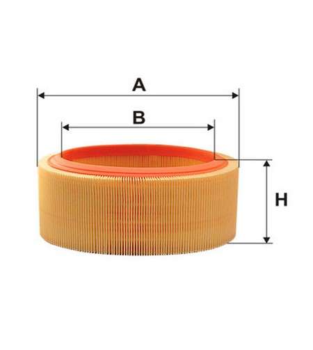 Renault filter - air - round 159x215x110
