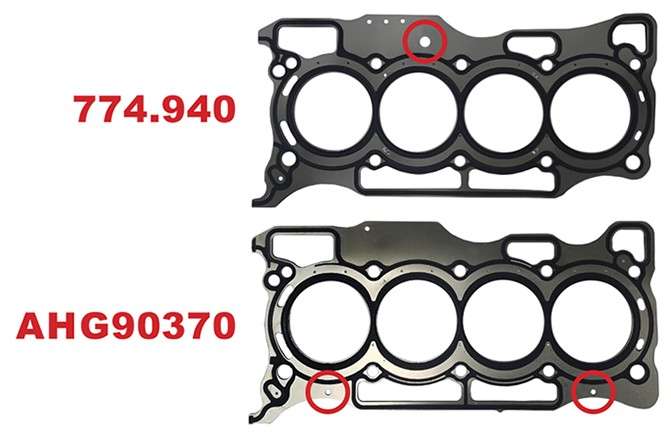 Renault cylinder head gasket - MLS