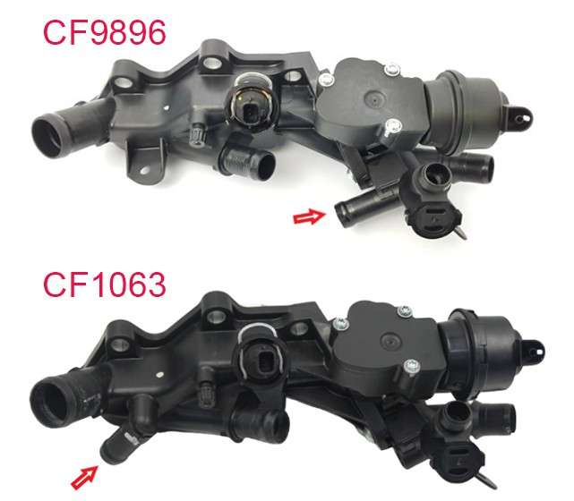 Renault coolant flange