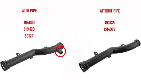 Peugeot coolant pipe
